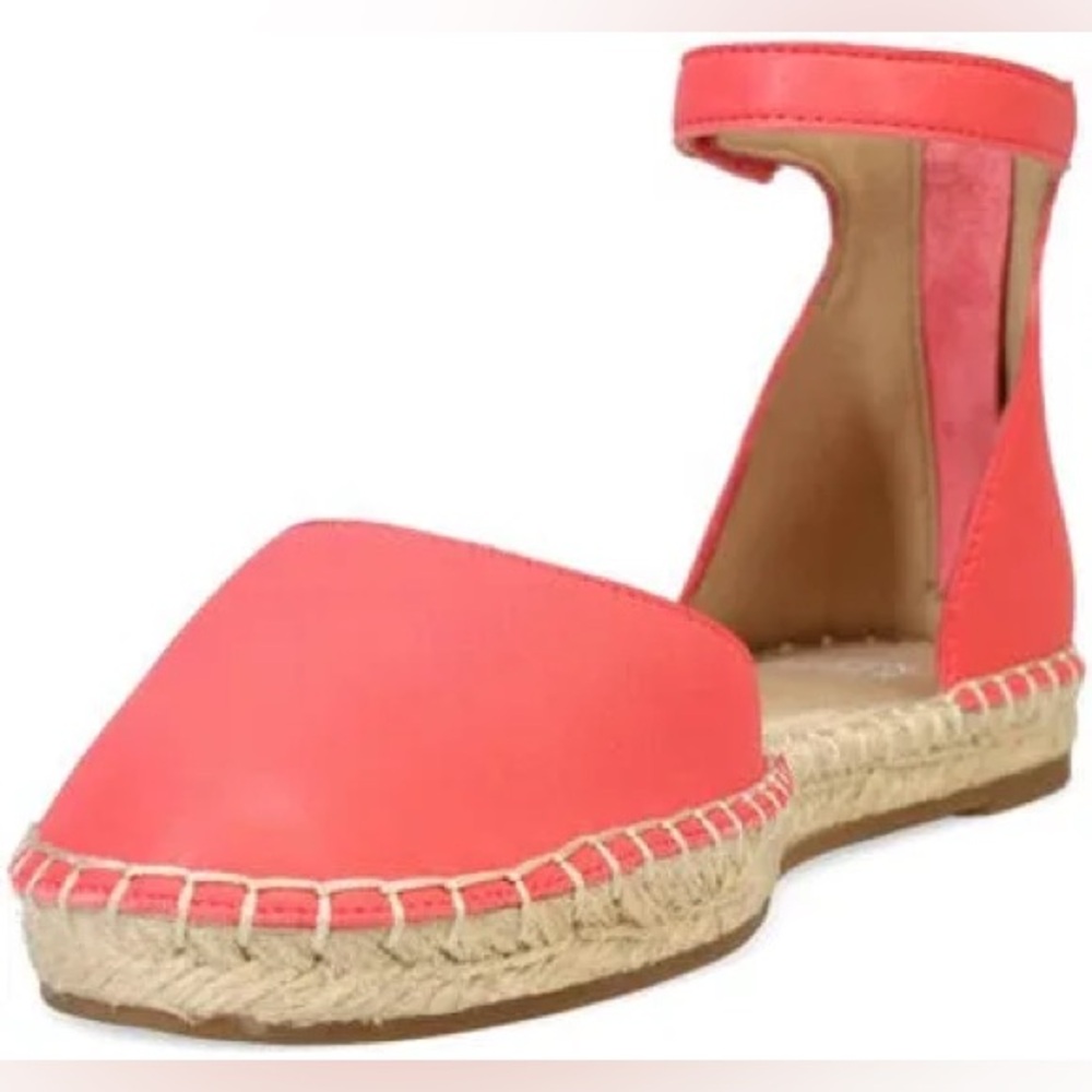 Eileen‎ Fisher Lala Espadrilles  Size 8 Watermelon Red Pink Leather